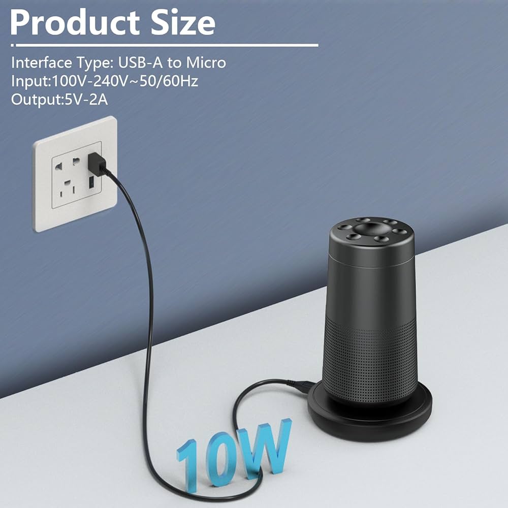 スピーカー・ウーファー BOSE SOUNDLINK REVOLVE+, CHARGING CRADLE Amazon.com: 3.3ft Charging Cradle Bose SoundLink Revolve
